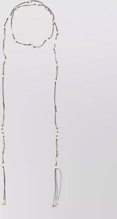 Isabel Marant long beaded necklace adjustable length tassel