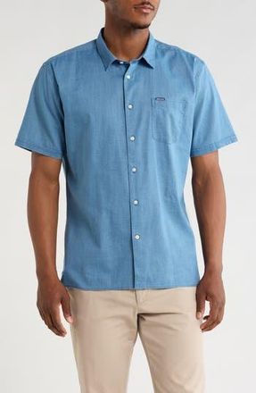 Barbour Pigment Dyed Cotton Button-Up Shirt in Dark Denim at Nordstrom Rack, Size X-Large