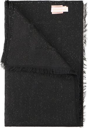 Coccinelle C-me fringed scarf - Black