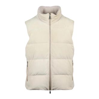 Eleventy Smanicato Vest - Dames - Bodywarmers - Beige - L - Leer - Jassen