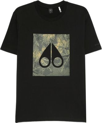 Moose Knuckles T-shirt con stampa - Nero