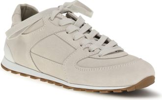 Brunello Cucinelli Womens Suede Sneakers Avorio