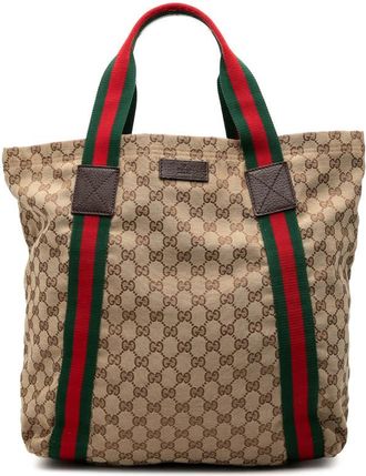 Gucci Pre-owned Gucci GG Canvas Web Tote Ladies 10N9FM9SCXSEGNZ4
