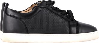 Christian Louboutin Louis Junior Sneakers in Black Leather