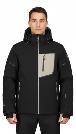 Icepeak Skijacke ICEPEAK ICEPEAK FRISCO, Herren, Gr. 50, schwarz, Obermaterial: 100% Polyester. Futter: 100% Polyester. Wattierung: 100% Polyester, Jacken Ski