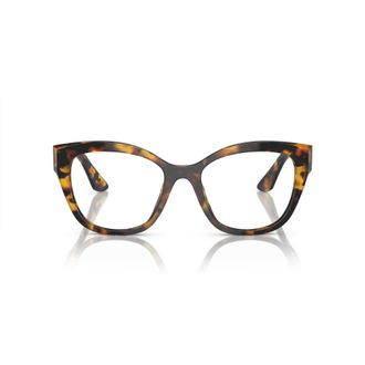Miu Miu 0mu 05xv Bold Cat-Eye Tortoiseshell Eyeglasses
