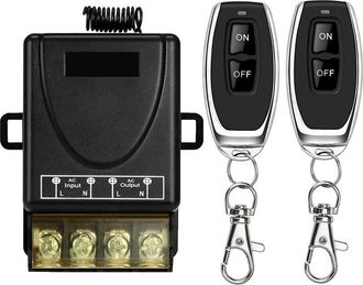 OEM Interruttore Con Telecomando Wireless A 433 Mhz - Controlla Fino A 30 A - Portata 50 M - Modalit&agrave; Momentanea E A Ritenuta - Compatibile Con Apparecchi