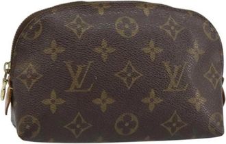 Louis Vuitton Pre-owned Canvas Clutch - Dames - Vintage Clutch - Bruin - ONE Size - Vintage