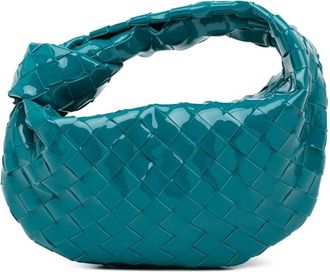 Bottega Veneta Pre-owned Handbags, female, Blue, Size: ONE SIZE Pre-owned Woven Handle Bag