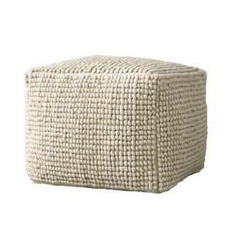 Bloomingville Fleur de sel Pouf, H 50 x W 60 cm, natur