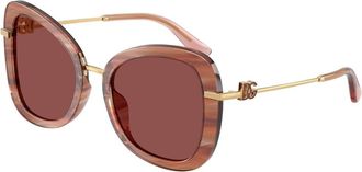 Dolce & Gabbana DG4535 347375 Womens Sunglasses Red Size 53
