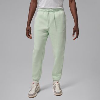 Nike Jordan Mens Jordan Brooklyn Fleece Pants in Green | FV7277-313
