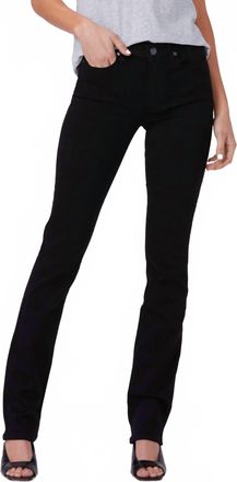 Paige Hoxton High Rise Jeans In Black Shadow