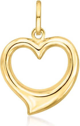Ross-Simons Italian 14kt Yellow Gold Heart Pendant