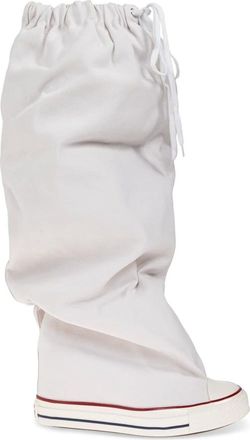 Converse Schoenen, Dames, Wit, 39 1/2 EU, Chuck Taylor All Star XXXHi Slouch Wedge