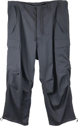Yohji Yamamoto Pantaloni con tasche cargo - Grigio