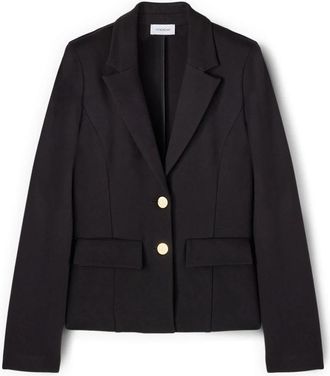 Motivi Ungevoerde Blazer in Milano Steek - Dames - Blazers - Zwart - XS - Polyester - Jassen