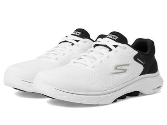 Skechers Go Walk 7 - Cosmic Waves Womens Shoes White/Black : 9.5 B - Medium, Textile