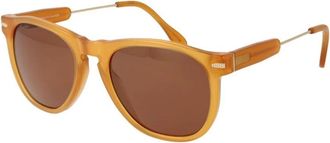 Serengeti Eyewear Full-Rim Panto Zonnebril - Heren - Zonnebrillen - Oranje - ONE Size - Accessoires