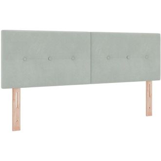 vidaXL Cabecero Montaje En La Pared Gris Claro 160 Cm Terciopelo Vidaxl