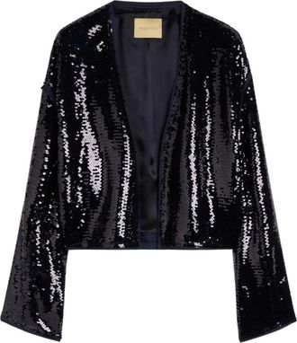 Momoni Pahoke Jacket - Dames - Zomerjassen - Blauw - L - Pailletten - Jassen