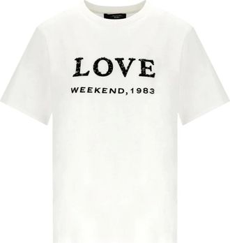 Max Mara Mujer, Camisetas, Blanco, Talla: S