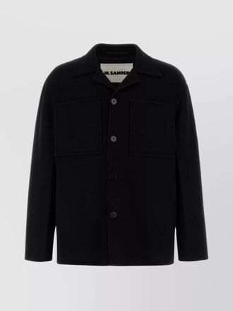 Jil Sander jacket wool front pockets