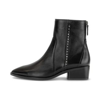 Gabor Schoenen, Dames, Zwart, 39 1/2 EU, Leer, Elegante enkellaarsje