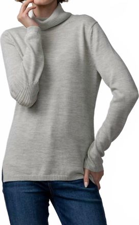 Alicia Adams Alpaca Keaton Turtleneck Sweater In Gray