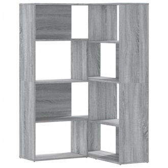 vidaXL Vidaxl - Libreria a 4 Ripiani Grigio Sonoma 85x85x140 cm in Truciolare