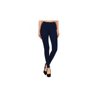Trade Shop Trade Shop - Bm03 Leggings Da Donna In Cotone Elasticizzato Colori Alla Moda Grigio Nero Blu - Azul