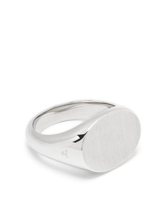 Tom Wood Ivy satin-finish ring - Argento