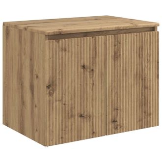 vidaXL Mueble De Ba&ntilde;o Montado En La Pared Roble Artesanal Vidaxl