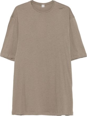 Toteme T-shirtjurk met korte mouwen - Beige