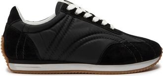 Toteme Panelled Nylon and Suede Sneakers - Black - 41 (IT41 / UK8)