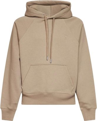 Ami Hoodies & sweatvesten, Heren, Beige, XL, Katoen, Ami de Coeur Hoodie
