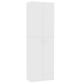 Berkfield Home Office Cabinet White 60x32x190 cm Engineered Wood | Size: 60 x 32 x 190 cm