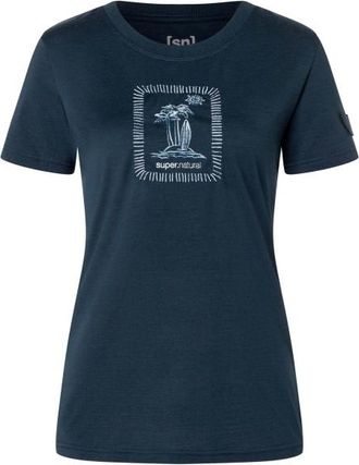 super.natural Palm Island Bio Jersey Tee Merinoshirt f&uuml;r Damen | blau