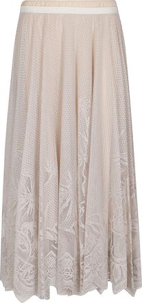 Fabiana Filippi Long Maxi Cotton-Blend Maxi Skirt