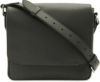 Louis Vuitton Pre-owned Taiga Roman PM Schoudertas - Dames - Vintage Schoudertas - Zwart - ONE Size - Leer - Vintage