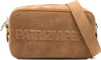 Patrizia Pepe Borsa a tracolla (Im)perfection in pelle scamosciata - Toni neutri