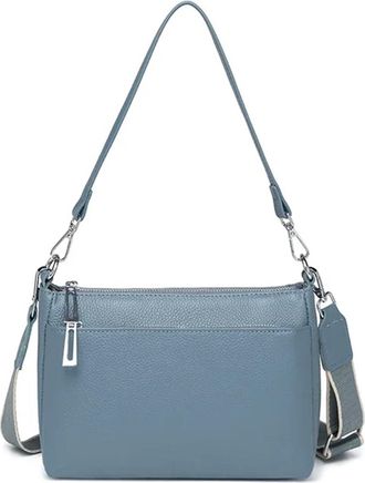 Generic Compatible For Leather Women Shoulder Crossbody Bag Large Female Handbag Ladies Tote(SKY BLUE)