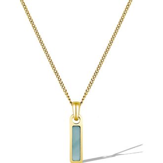 Vincero Mens Birthstone Pendant Necklace in Gold - March at Nordstrom