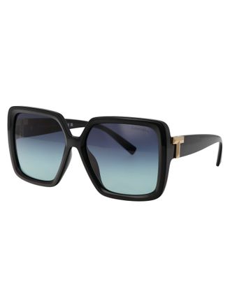 Tiffany & Co. 0TF4206U Square Injected Frame Sunglasses - Black