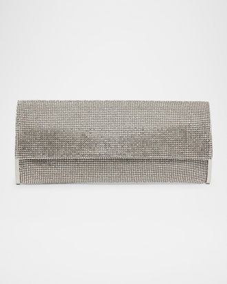 Benedetta Bruzziches Kate Crystal Mesh Long Clutch Bag