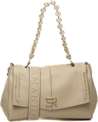 Ermanno Scervino Tassen, Dames, Beige, ONE Size, Leer, Flap Eba