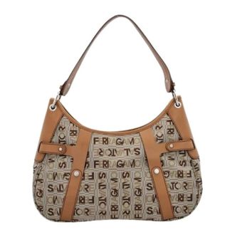 Ferragamo Pre-owned Shoulder Bags, female, Beige, Size: ONE SIZE Pre-owned Shoulder Bag