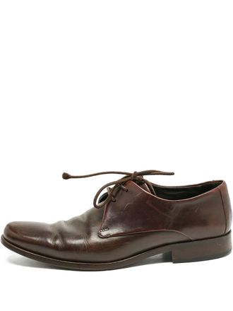 Giorgio Armani leather oxford shoes - men - Leather/Leather/Leather - 41 - Brown