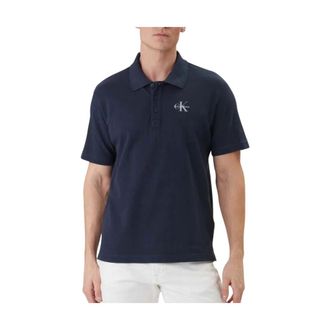 Calvin Klein Jeans Tops, Heren, Blauw, XL, Polo Shirts