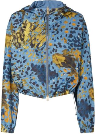 Fendi Light Jackets, female, Blue, S, Reversible Windbreaker